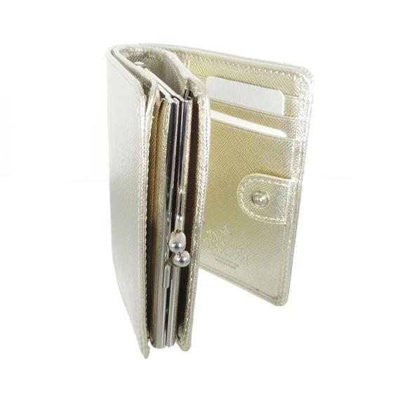 【新品】Vivienne Westwood 二つ折り財布 がま口 ピーチ